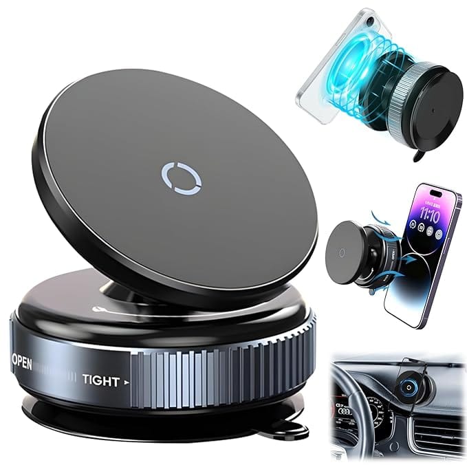 Suctionzio™ Vacuum Suction Magnetic Mount